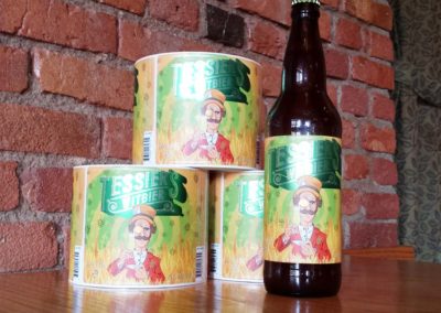 Tessier's Witbier Bottle and labels